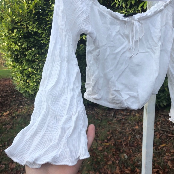 White Crop Top - Picture 3 of 3